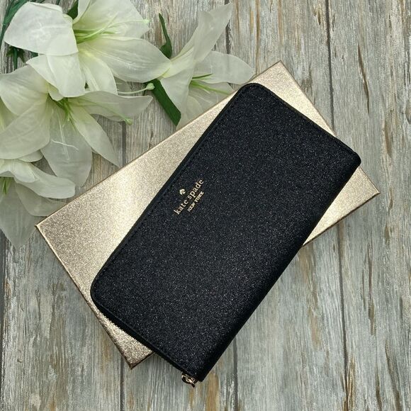 Kate Spade Glimmer Boxed Large Continental Wallet Bag Purse - Picture 1 of 13